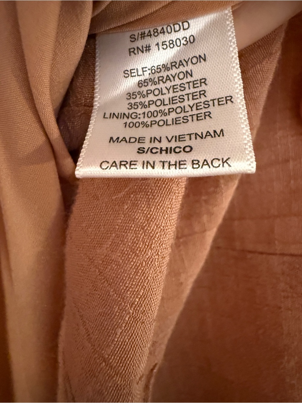 Love Tree Smocked Gauze Midi Dress Size Small in Rusty Terracotta - Picture 10 of 11